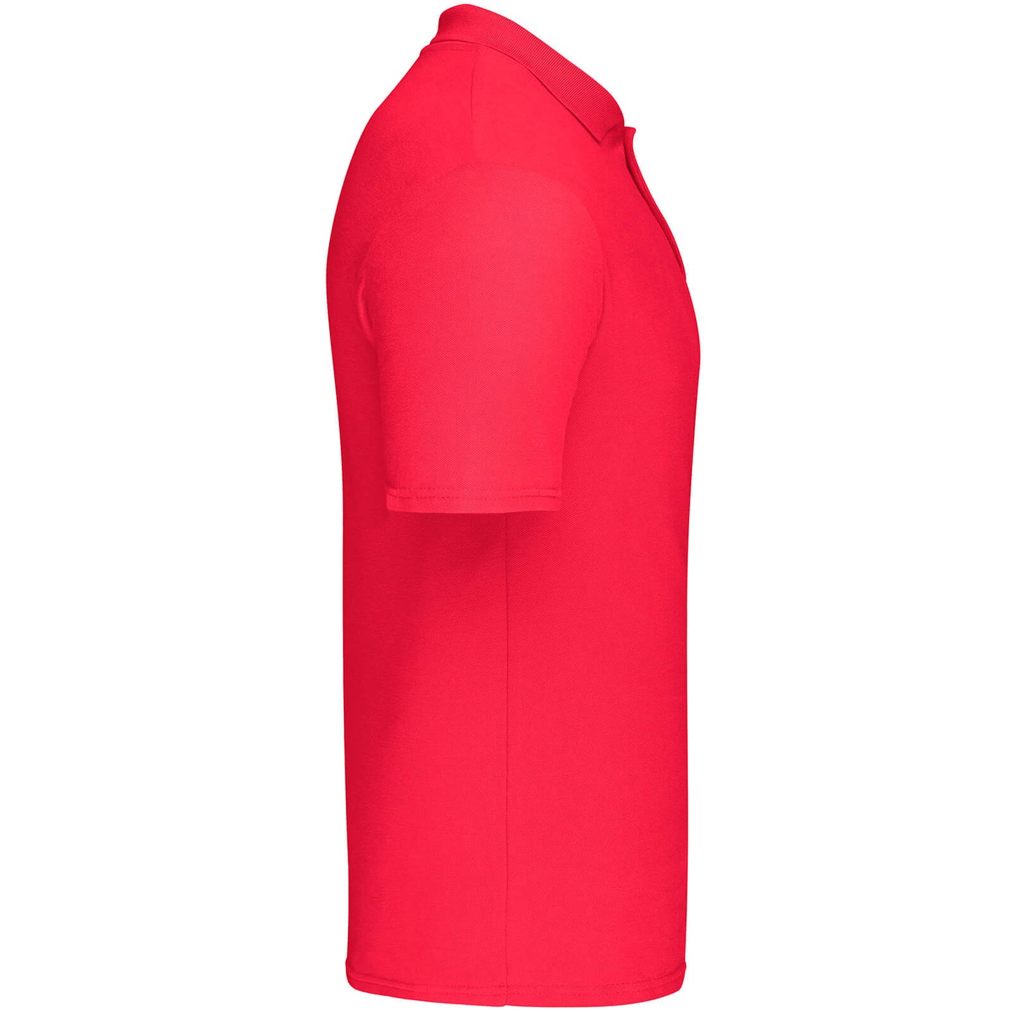 Red - Side - Fruit Of The Loom Mens Original Pique Polo Shirt