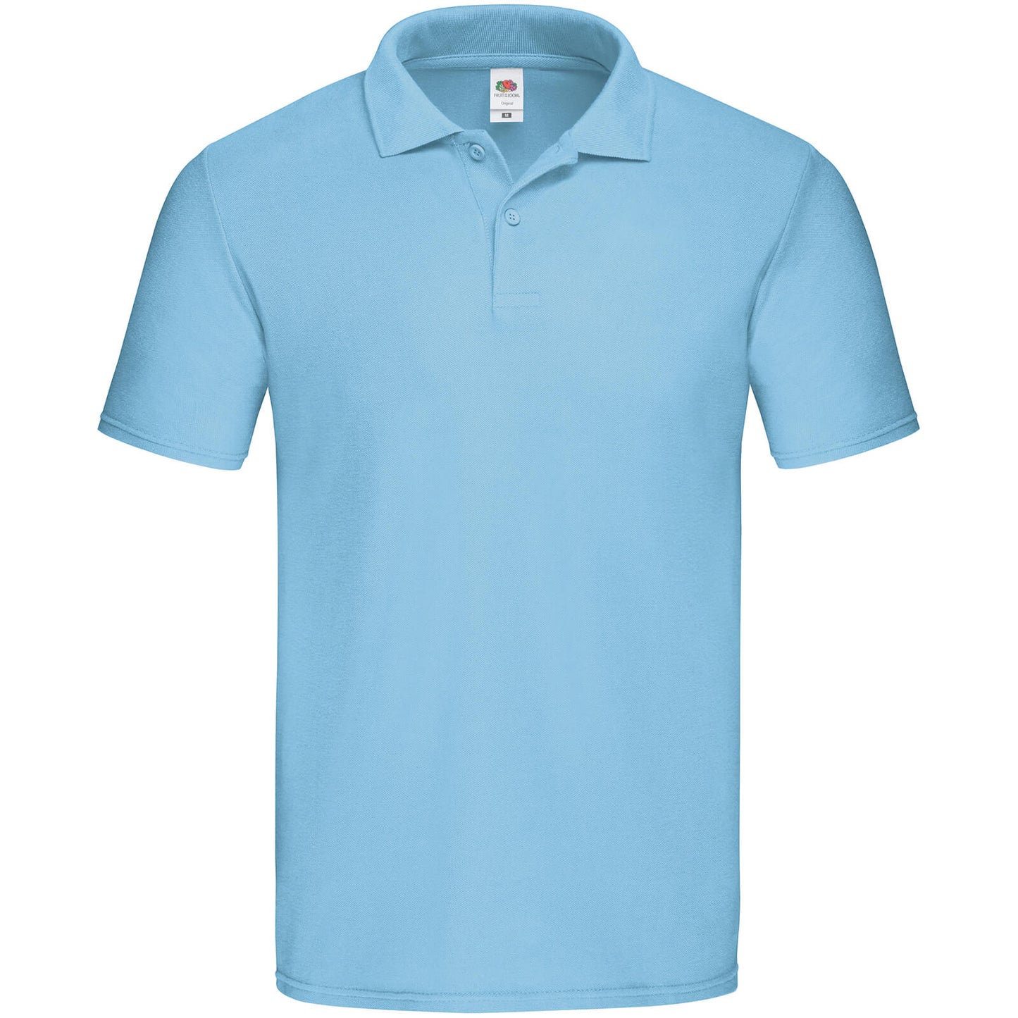 Sky Blue - Front - Fruit Of The Loom Mens Original Pique Polo Shirt