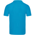 Azure - Back - Fruit Of The Loom Mens Original Pique Polo Shirt
