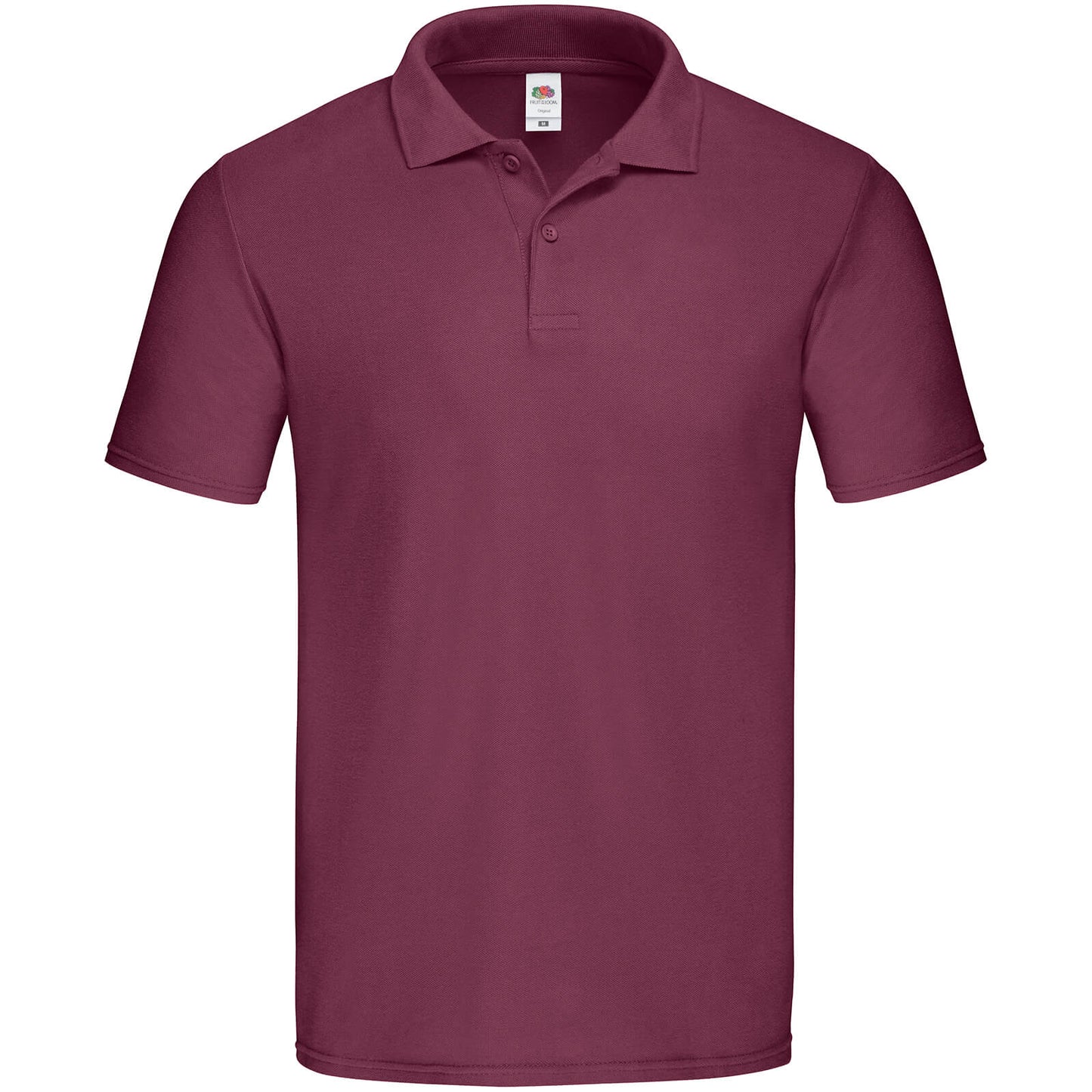 Burgundy - Front - Fruit Of The Loom Mens Original Pique Polo Shirt
