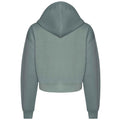 Dusty Green - Back - Awdis Womens-Ladies Cropped Hoodie