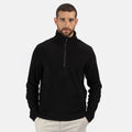 Black - Side - Regatta Mens Honestly Made Recycled Half Zip Fleece