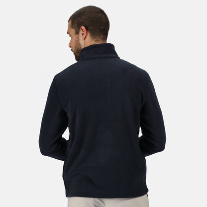 Navy - Side - Regatta Mens Honestly Made Recycled Half Zip Fleece