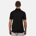 Black - Side - Regatta Mens Honestly Made Recycled Polo Shirt