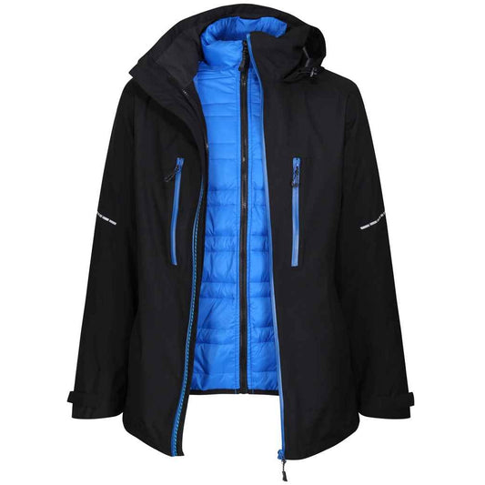 Black-Oxford Blue - Front - Regatta Mens X-Pro Evader III Padded Jacket