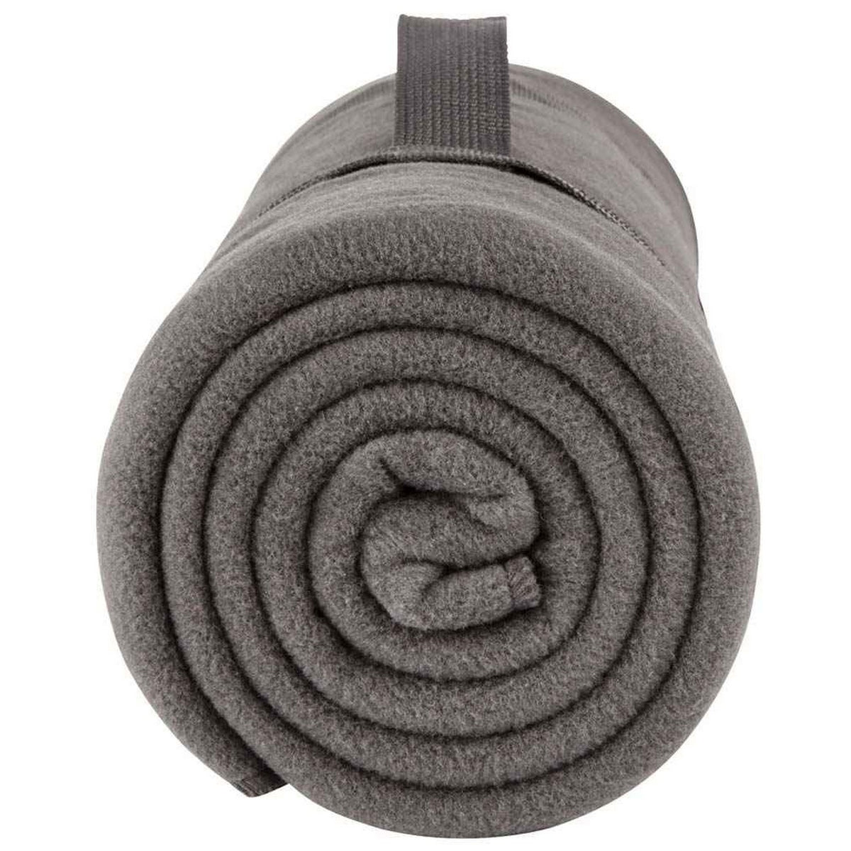 Charcoal - Back - SOLS Plaid Pill Resistant Fleece Blanket