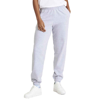 Heather Grey - Side - Awdis Mens College Cuffed Ankle Jogging Bottoms