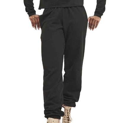 Jet Black - Back - Awdis Mens College Cuffed Ankle Jogging Bottoms