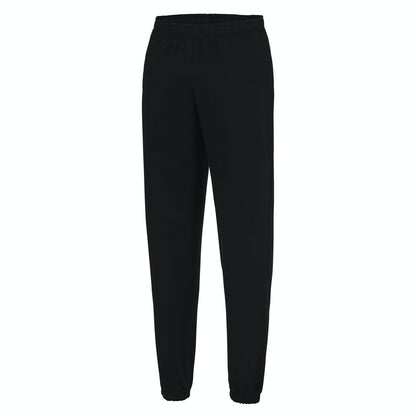 Deep Black - Front - Awdis Mens College Cuffed Ankle Jogging Bottoms