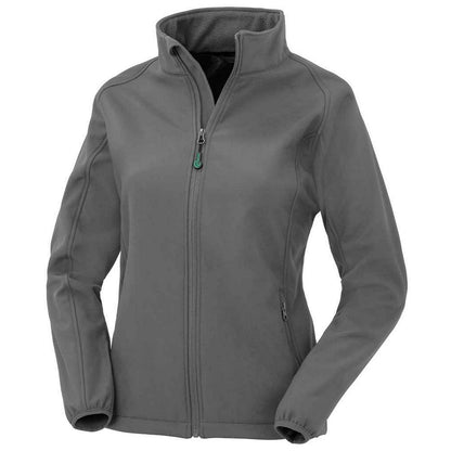 Workguard Grey - Front - Result Genuine Recycled Womens-Ladies Printable Soft Shell Jacket