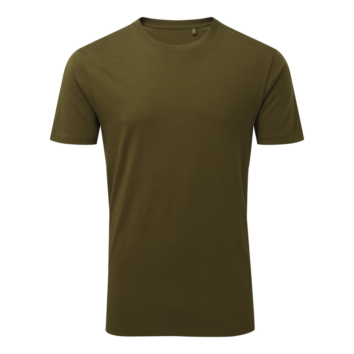 Khaki - Front - Anthem Mens Marl Organic T-Shirt