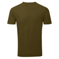 Khaki - Back - Anthem Mens Marl Organic T-Shirt