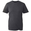 Dark Grey - Front - Anthem Mens Marl Organic T-Shirt