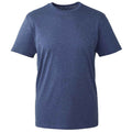 Navy - Front - Anthem Mens Marl Organic T-Shirt