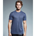 Navy - Back - Anthem Mens Marl Organic T-Shirt