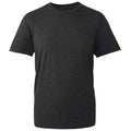 Black - Front - Anthem Mens Marl Organic T-Shirt