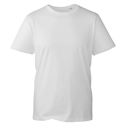 White - Front - Anthem Mens Organic T-Shirt