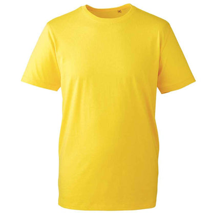 Yellow - Front - Anthem Mens Organic T-Shirt