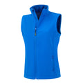 Royal Blue - Front - Result Genuine Recycled Womens-Ladies Softshell Printable Body Warmer