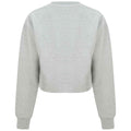 Heather Grey - Back - SF Minni Girls Crop Sweatshirt