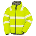 Fluorescent Yellow - Front - Result Genuine Recycled Unisex Adult Ripstop Safety Jacket