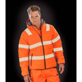 Fluorescent Orange - Back - Result Genuine Recycled Unisex Adult Ripstop Safety Jacket