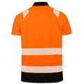 Fluorescent Orange - Back - Result Genuine Recycled Mens Safety Polo Shirt