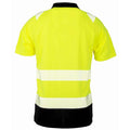 Fluorescent Yellow - Back - Result Genuine Recycled Mens Safety Polo Shirt