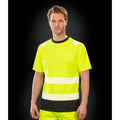 Fluorescent Yellow - Back - Result Genuine Recycled Mens Safety T-Shirt