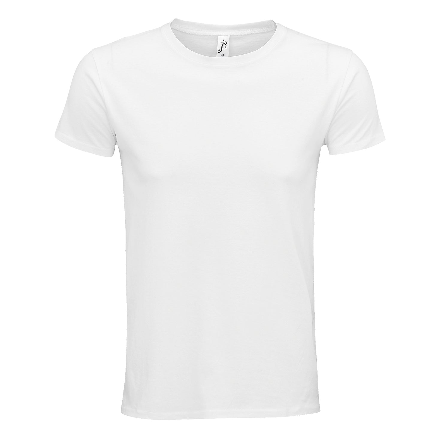 White - Front - SOLS Unisex Adult Epic Organic T-Shirt