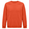 Burnt Orange - Front - SOLS Unisex Adult Space Organic Raglan Sweatshirt