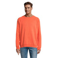 Burnt Orange - Back - SOLS Unisex Adult Space Organic Raglan Sweatshirt