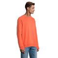 Burnt Orange - Side - SOLS Unisex Adult Space Organic Raglan Sweatshirt