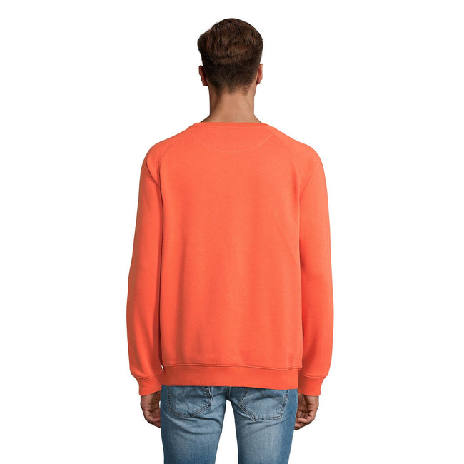 Burnt Orange - Lifestyle - SOLS Unisex Adult Space Organic Raglan Sweatshirt
