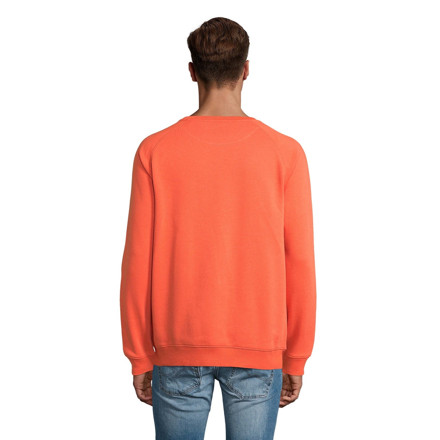Burnt Orange - Lifestyle - SOLS Unisex Adult Space Organic Raglan Sweatshirt