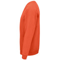 Burnt Orange - Close up - SOLS Unisex Adult Space Organic Raglan Sweatshirt
