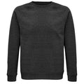 Charcoal Marl - Front - SOLS Unisex Adult Space Organic Raglan Sweatshirt