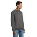 Charcoal Marl - Side - SOLS Unisex Adult Space Organic Raglan Sweatshirt