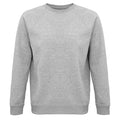Grey Marl - Front - SOLS Unisex Adult Space Organic Raglan Sweatshirt