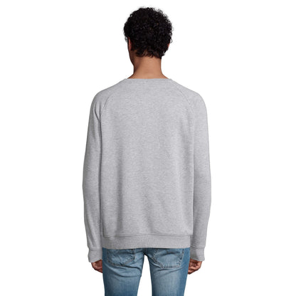 Grey Marl - Lifestyle - SOLS Unisex Adult Space Organic Raglan Sweatshirt