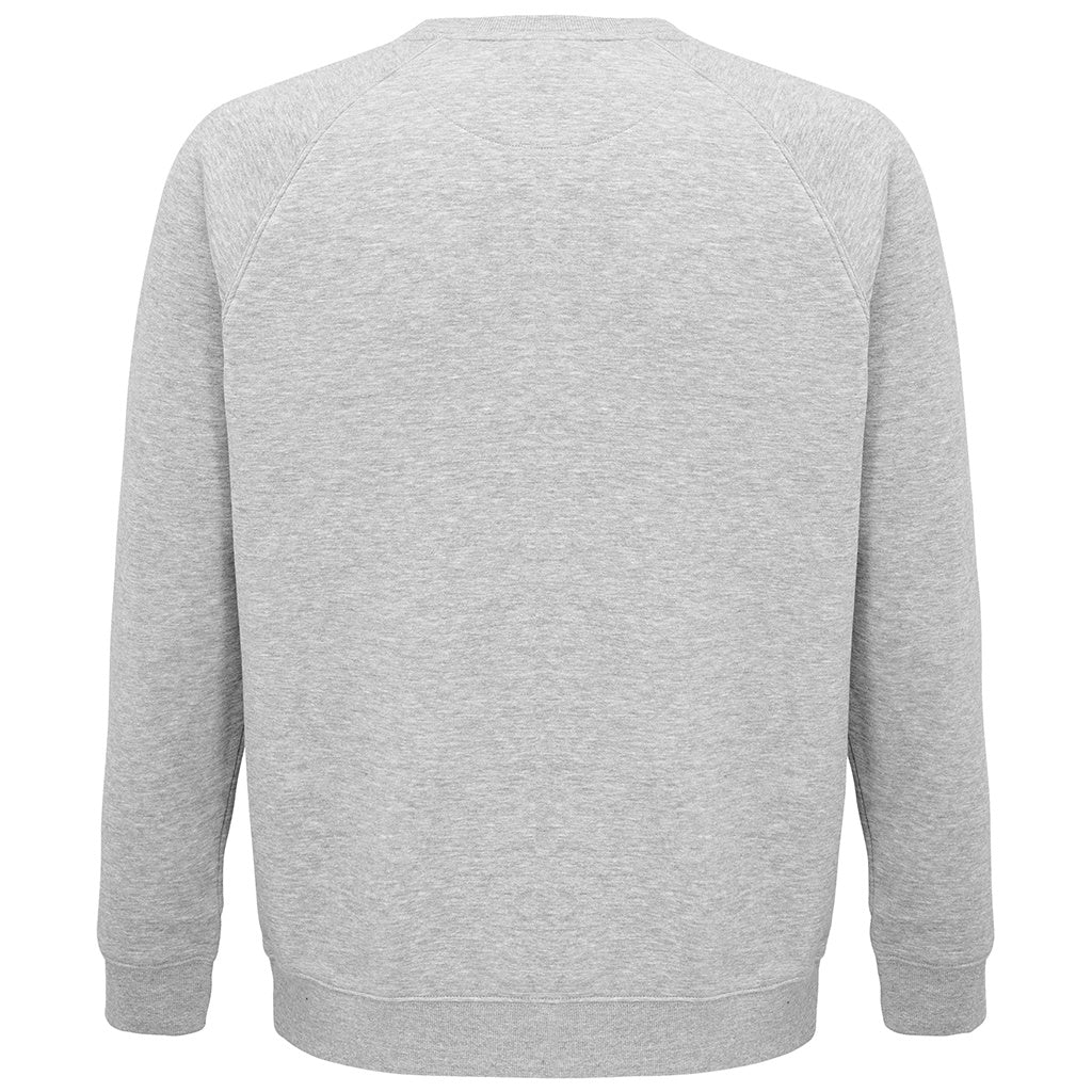 Grey Marl - Pack Shot - SOLS Unisex Adult Space Organic Raglan Sweatshirt