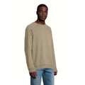 Khaki - Side - SOLS Unisex Adult Space Organic Raglan Sweatshirt