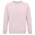 Pale Pink - Front - SOLS Unisex Adult Space Organic Raglan Sweatshirt