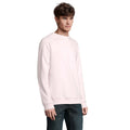 Pale Pink - Side - SOLS Unisex Adult Space Organic Raglan Sweatshirt