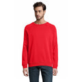 Red - Back - SOLS Unisex Adult Space Organic Raglan Sweatshirt