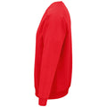 Red - Close up - SOLS Unisex Adult Space Organic Raglan Sweatshirt