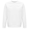 White - Front - SOLS Unisex Adult Space Organic Raglan Sweatshirt
