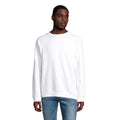 White - Back - SOLS Unisex Adult Space Organic Raglan Sweatshirt