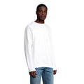 White - Side - SOLS Unisex Adult Space Organic Raglan Sweatshirt