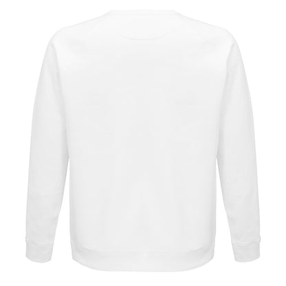 White - Pack Shot - SOLS Unisex Adult Space Organic Raglan Sweatshirt